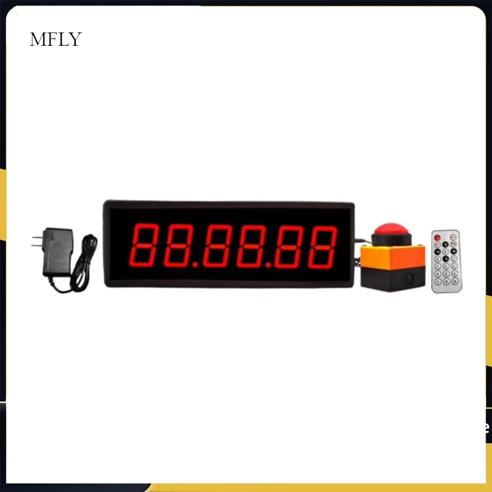 Competition Timer Countdown Stopwatch Counter LED 6-Digit Digital Display Training Speech Timing Equipment with Remote Control