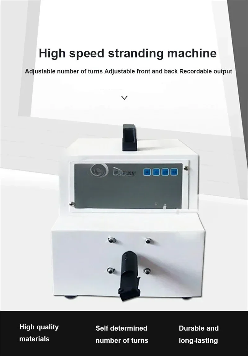 Best-selAutomatic Stranding Machine High Speed Electric Winder Power Cord USB Data Cable Electronic Wire Computer Twisting Tools