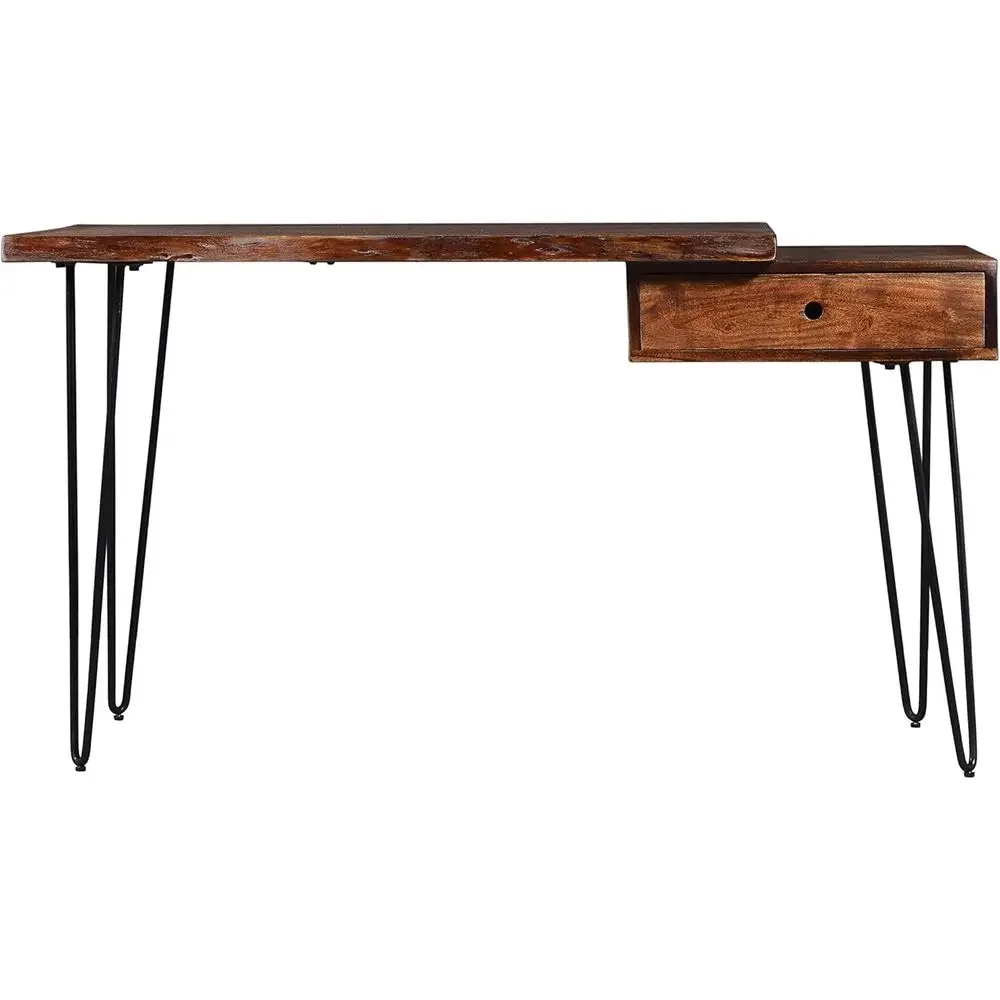 

Solid Acacia Wood Desk, 54L x 22W x 30H, Light Chestnut Finish