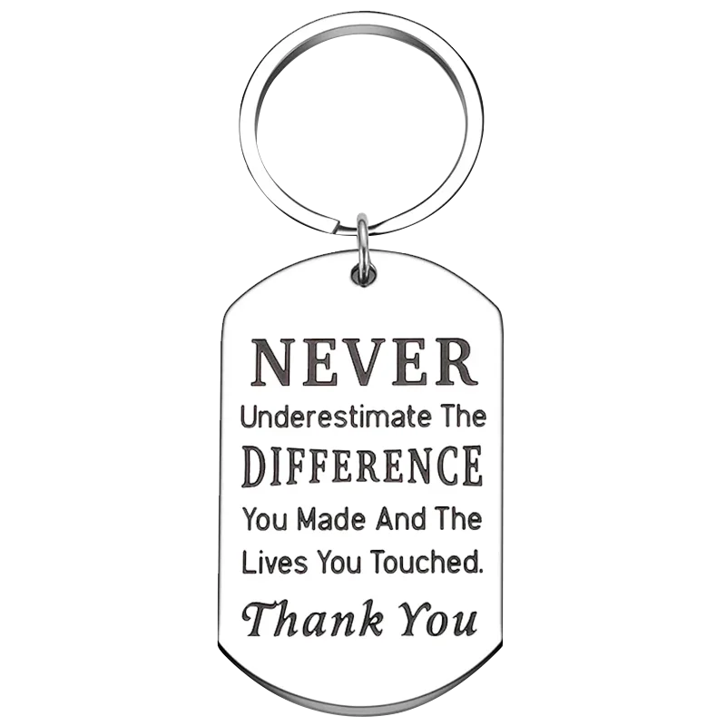 Retirement Gift Keychain Pendant Leader Coworker Going Away Key Chains