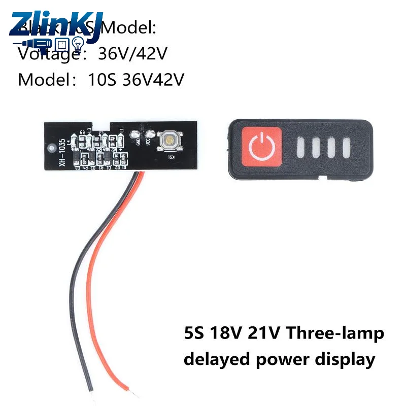 Digital Display LED Battery Capacity Indicator Module 5S 18V 21V Durable for Electric Bicycle Lithium Battery Voltage Monitor