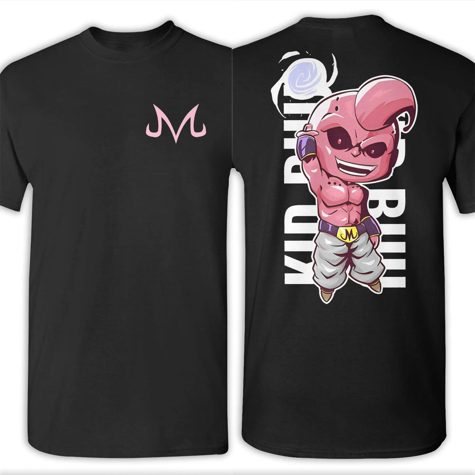 مطبوعة لعبة دراغون بول ماجين بو وباتريك في الصالة الرياضية تي شيرت الرجال والنساء طاقم الرقبة قصيرة الأكمام تي شيرت قطني صيفي كامل #4