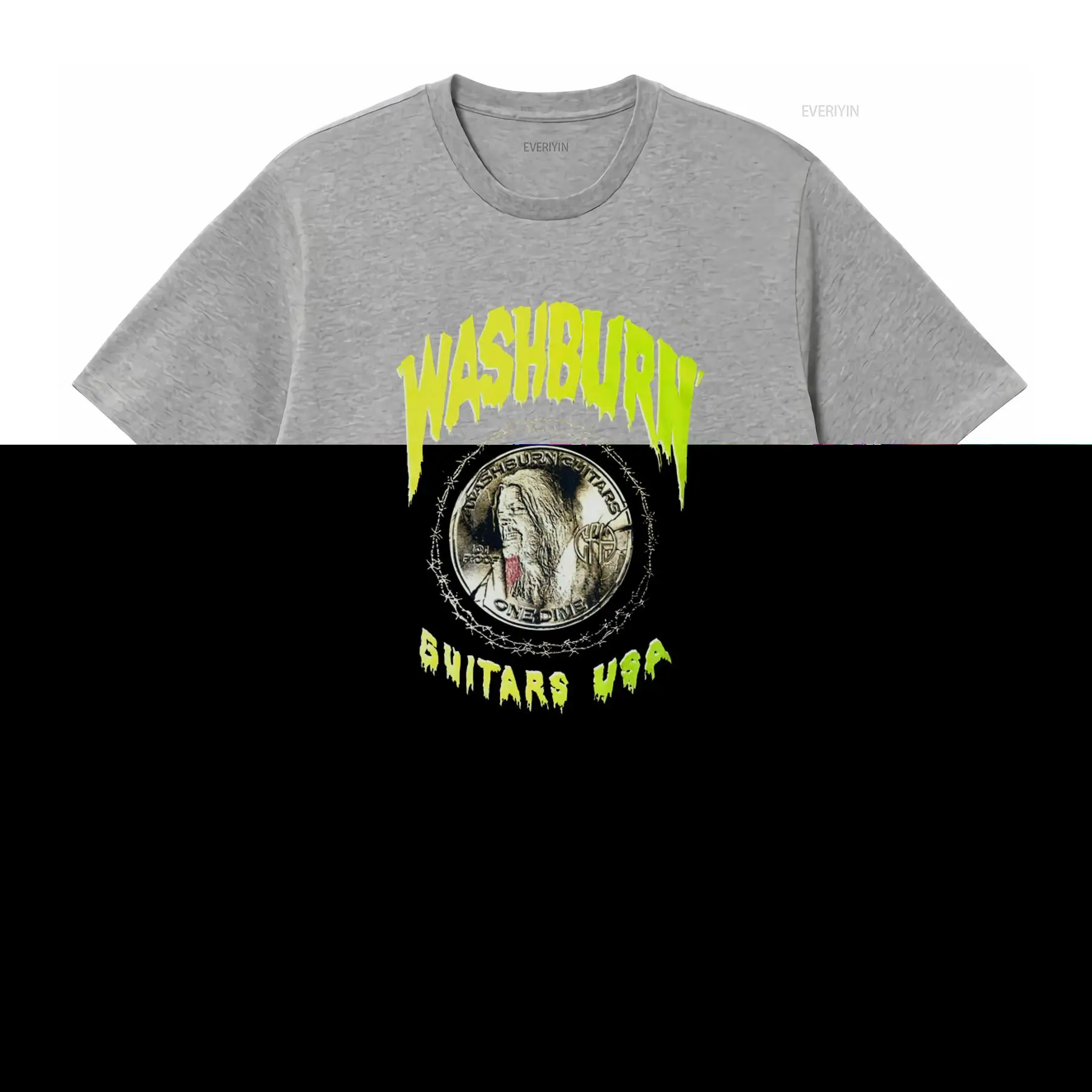 Washburn Guitars USA T Shirt with Dimebag Darrell and Barbed Wire