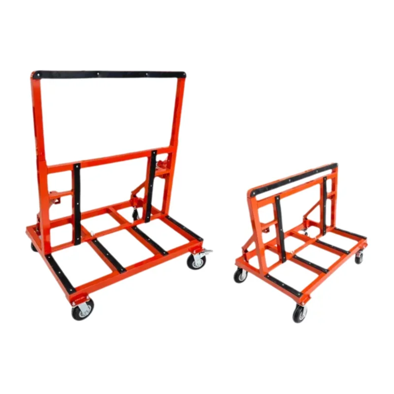 

Handling Cart for Door and Window Glass Universal Wheel Transport Rack Flatbed Folding Large Four-wheel Rack