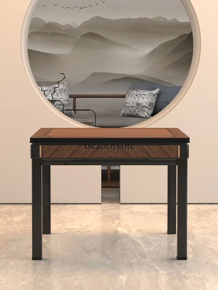 

4*Imitation solid wood Chinese mahjong machine automatic household dining table dual-purpose