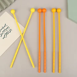 2 adet 31.0*2.0cm perküsyon bagetler tokmaklar Drumsticks yetişkinler çocuklar sopa Mallet plastik enstrüman çocuk oyuncakları