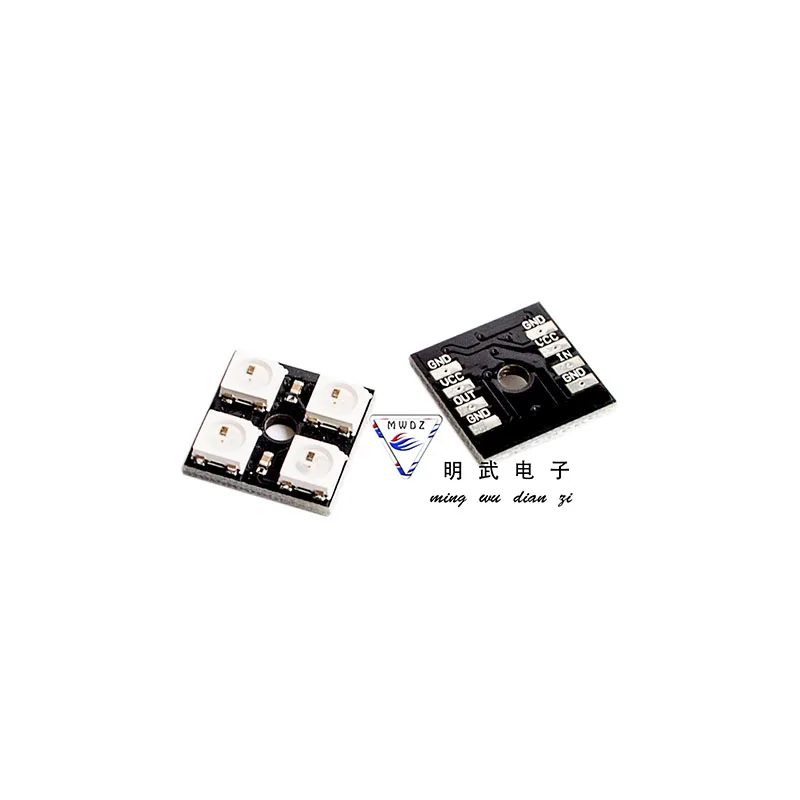 Papan pengembangan modul lentera 4-bit Driver penuh warna LED RGB WS2812B-4-bit