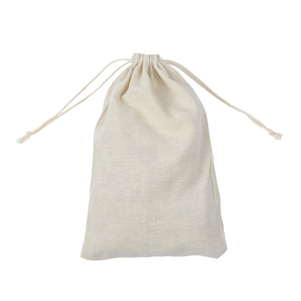 20pcs Cotton Drawstring Storage Pouch for Storage Packaging Activated Charcoal Sachets Home Organization Reusable Fabric Bag