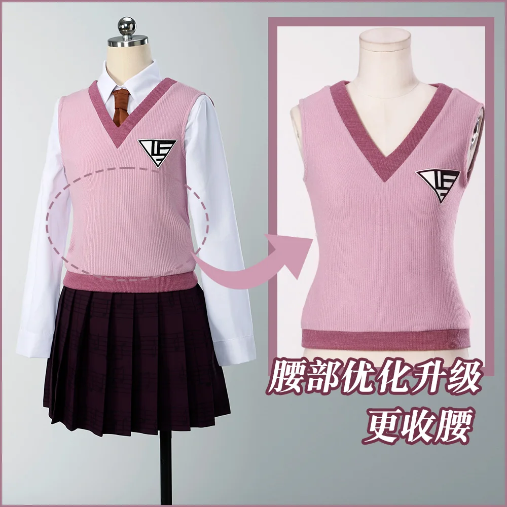 حديثا Kaede Akamatsu تأثيري حلي هالوين عيد الميلاد لعب الأدوار حفلة المعرض الهزلي لعبة أنيمي XS-XL زي وسيم