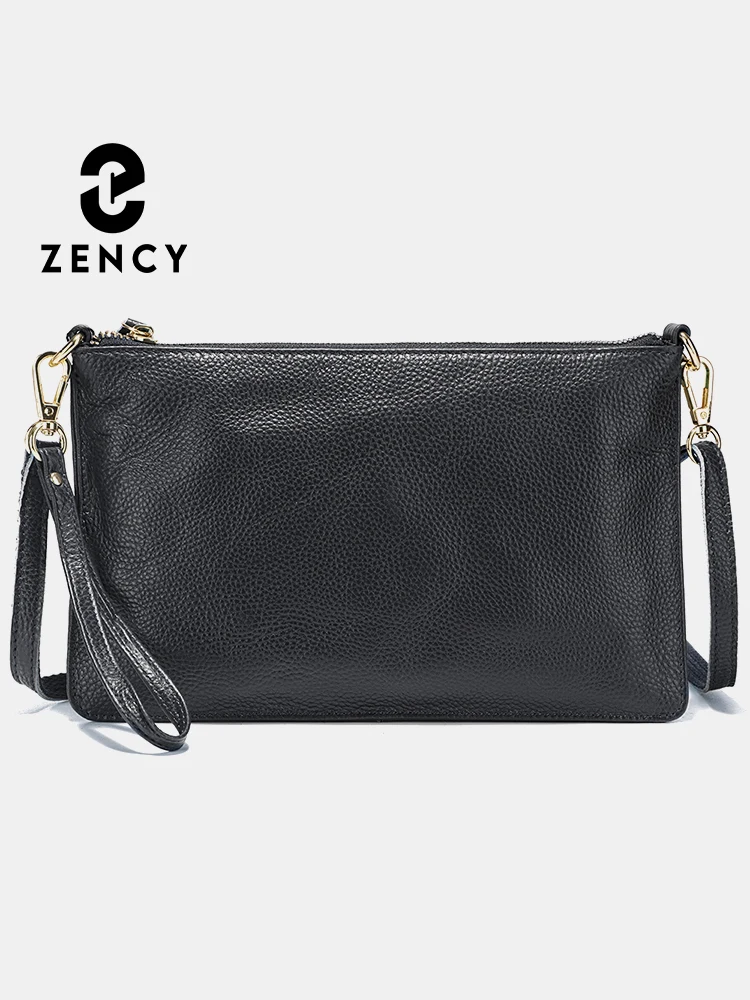 

Zency Women Shoulder Bag Top Layer Genuine Soft Leather Handbag Large Capacity Female Crossbody Bag Clutch For Work Shopping Sac