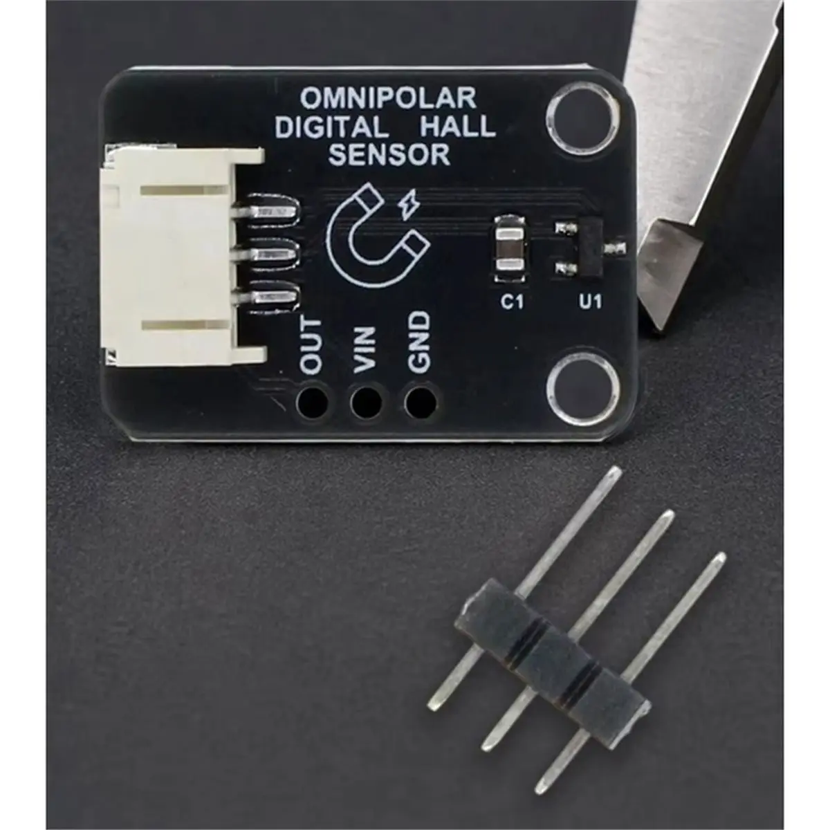 DRV5032 Digital Hall Sensor Module Digital Magnetic Hall Effect Sensor 1.6μA Low Current 30kHz Open Drain PCB Board