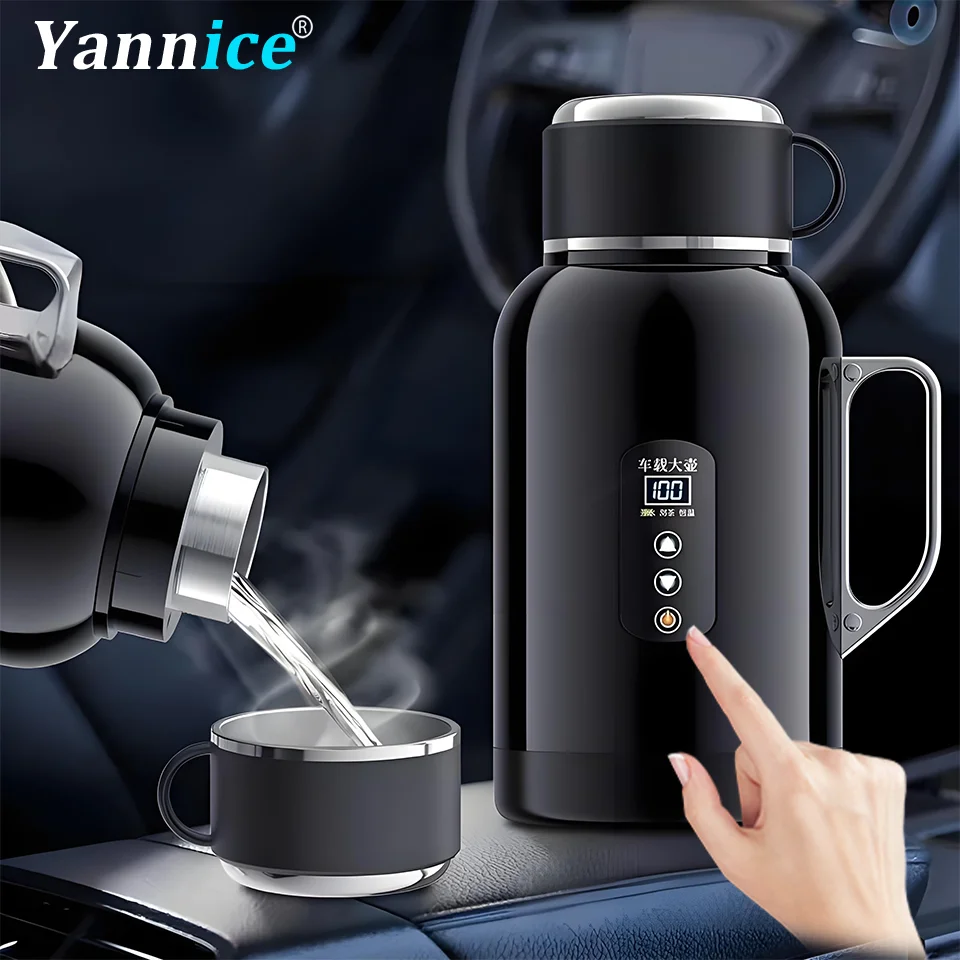 

1500ml Car Heating Cup with Built-in Mug 12V24V Universal Auto Heating and Thermal Insulation For Trucks Cars Vehicle Travel Use