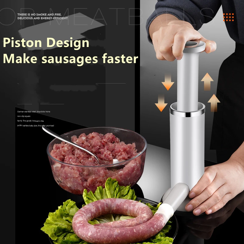 Manual Sausage Stuffing Machine Homemade Sausage Stuffer Meatball Maker Sausage Stuffer Gadgets Manual Meat Injector Tools