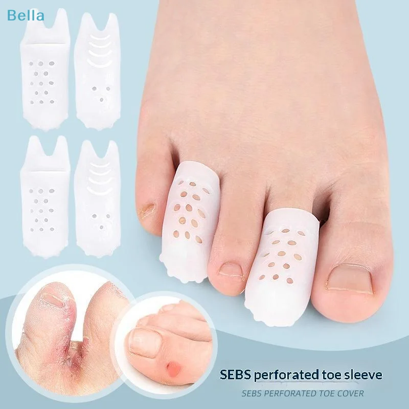 ♩SEBS Perforated Toe Protectors With Breathable Holes Soft Cushion Perfect For Walking Running Prevent Blisters Reduce Friction