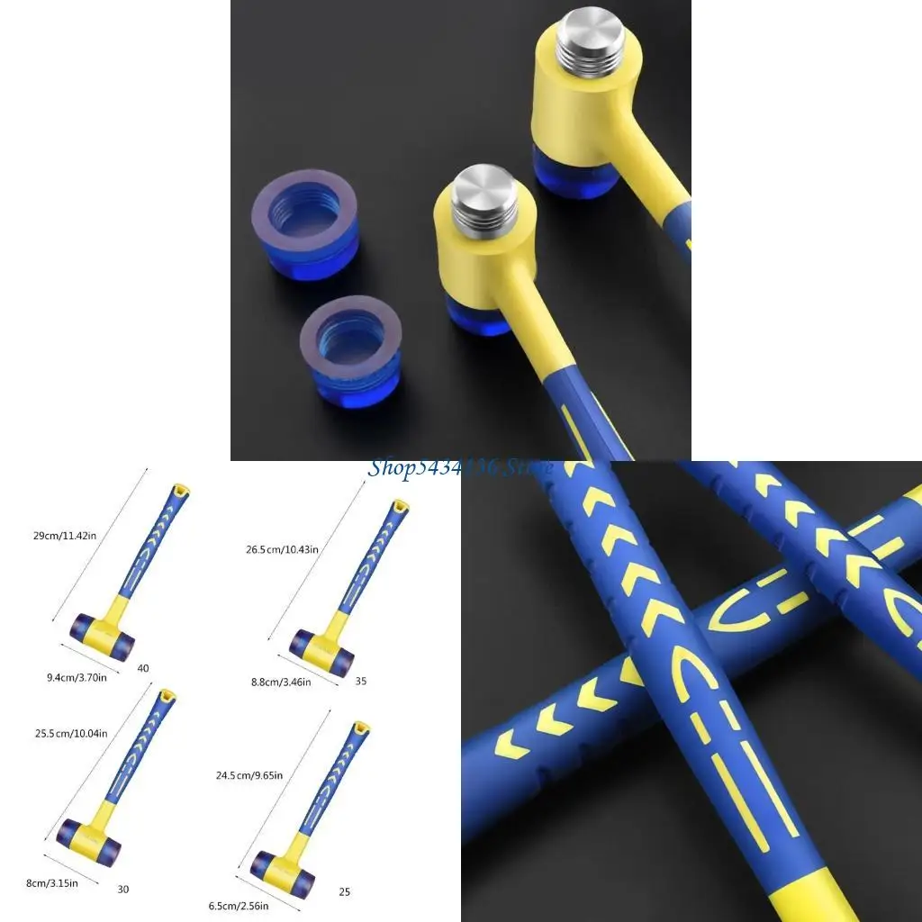 

H7ED Double Headed Installation Hammer Rubber Hammer With Rubber Handle Insulated