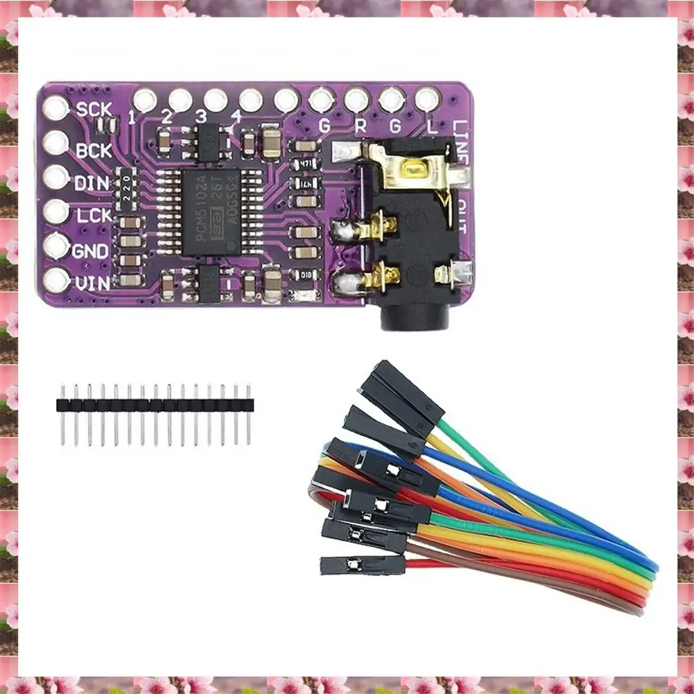 Decodificador DAC 2025 I2S PCM5102A GY-PCM5102, módulo de reproductor I2S para placa de formato Raspberry Pi PHAT, placa de Audio Digital PCM5102, PC I2S