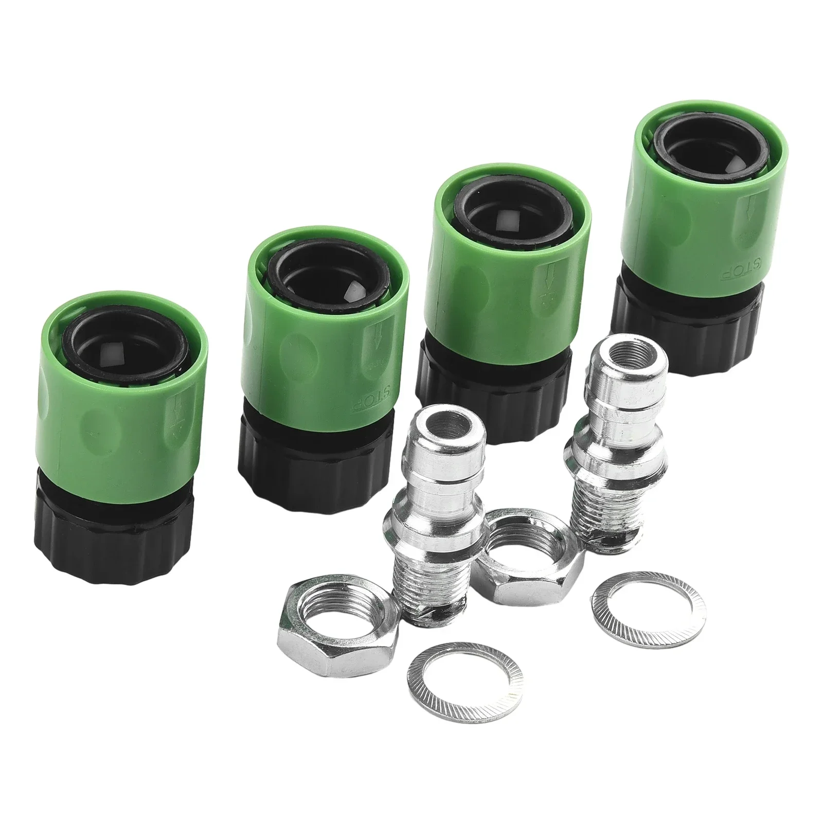 10Pcs/set Lawn Mower Deck Wash Kit Deck Wash Adapter Attachment Kit Riding Lawn Mower Cleaning Parts Quick Connectors