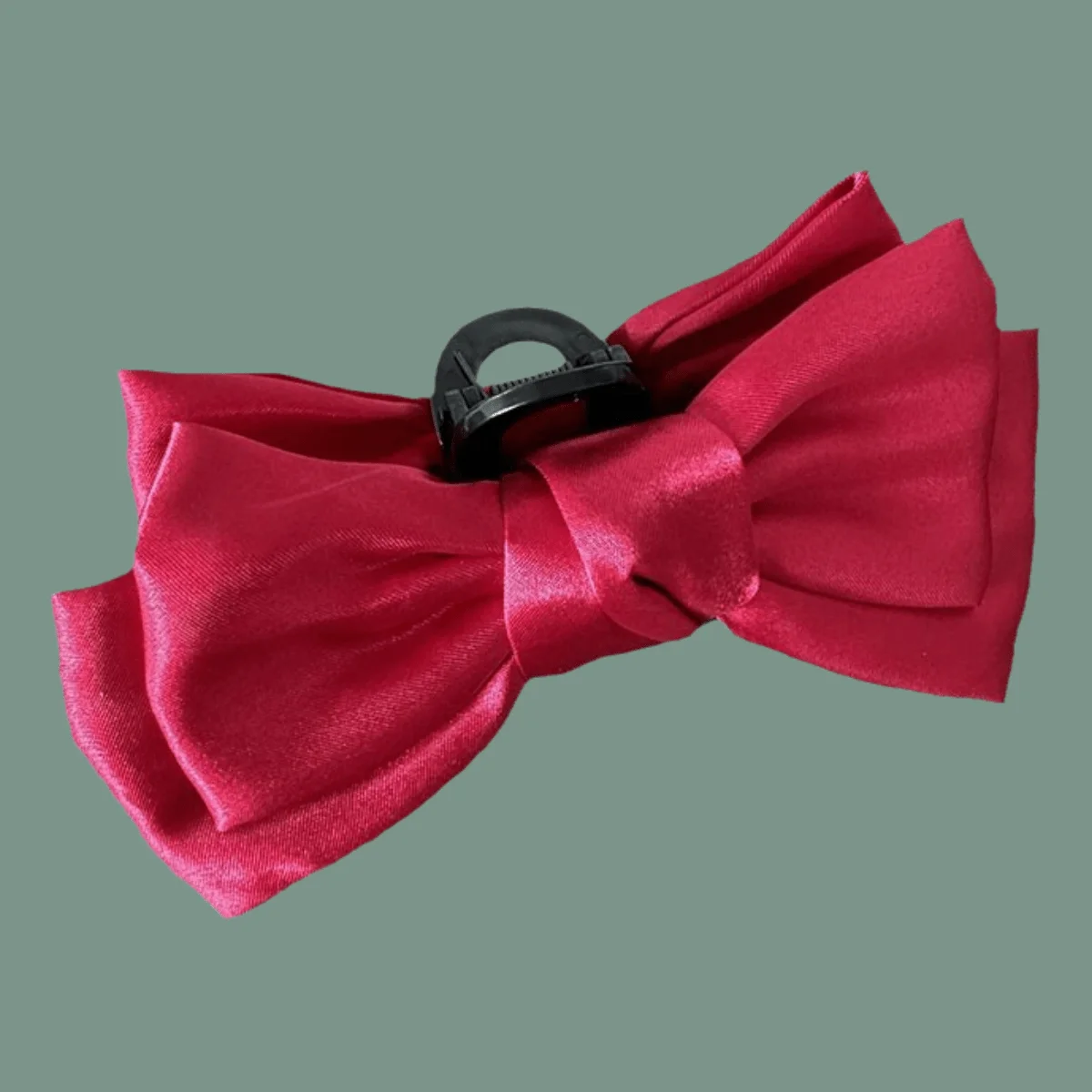 

Satin Bow Hair Claw Elegant Hair Clip for Women Girls Updo Bun Maker Daily Party Use Non-Slip Hair Accessories