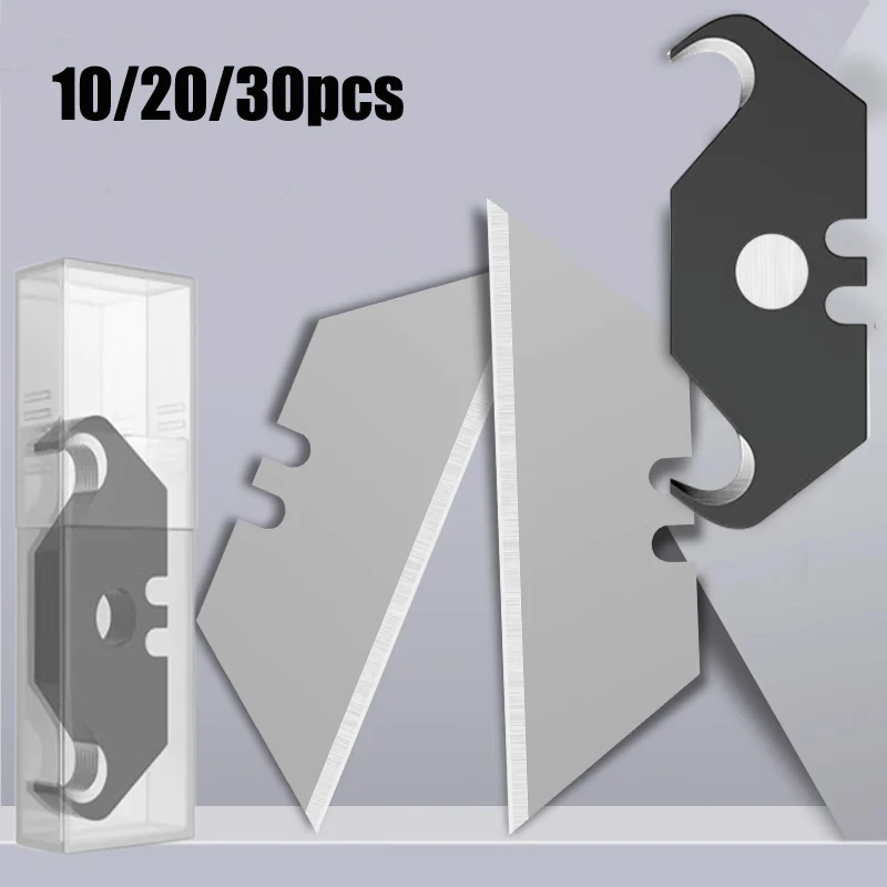 10-30 шт., острый крючок, лезвие для ножа SK5, сменные лезвия с коробкой для акриловой доски/пластика из ПВХ/ковра/алюминия/резки кожи