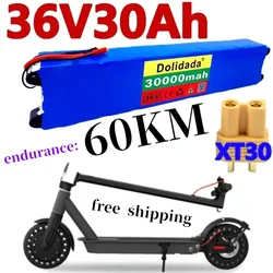 100% New Original 36V 30Ah Scooter Battery Pack for  M365 36V 30000mAh Battery Pack Electric Scooter BMS Board For+Free Shipping