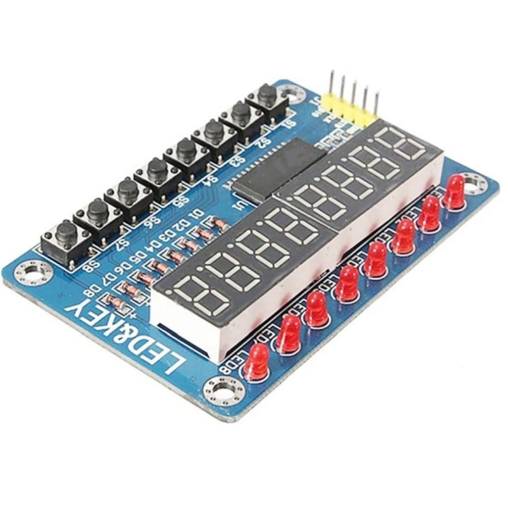 TM1637 4 Bits/TM1638 8 bit Digital LED Display Module 7 Segment Clock RED Anode Tube Four Serial Driver