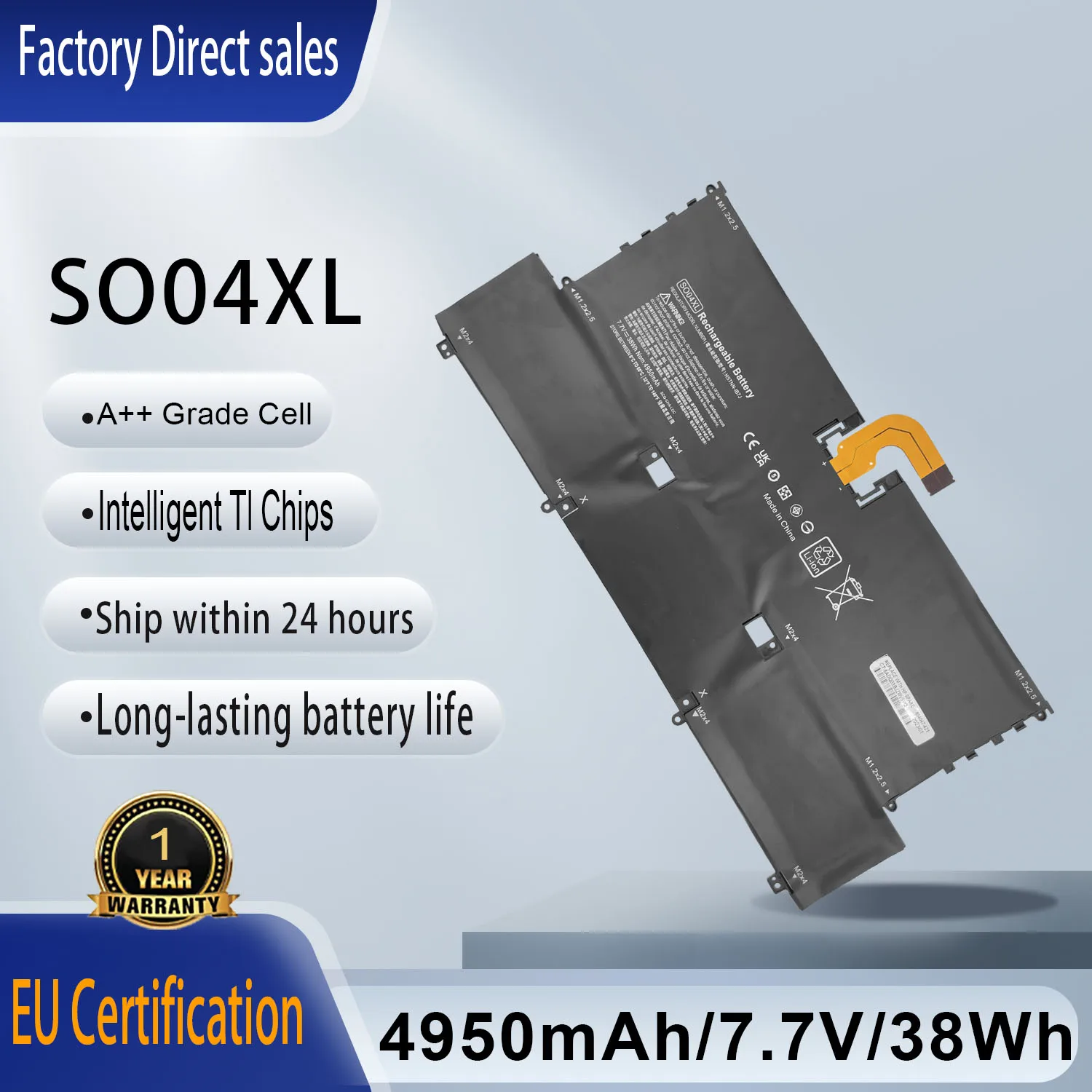 SO04XL Laptop Battery For Hp Spectre 13-V000 13-V100 13T-V100 13-V016TU 13-V015TU Spectre Pro 13 G1 Series 844199-850 TPN-C127
