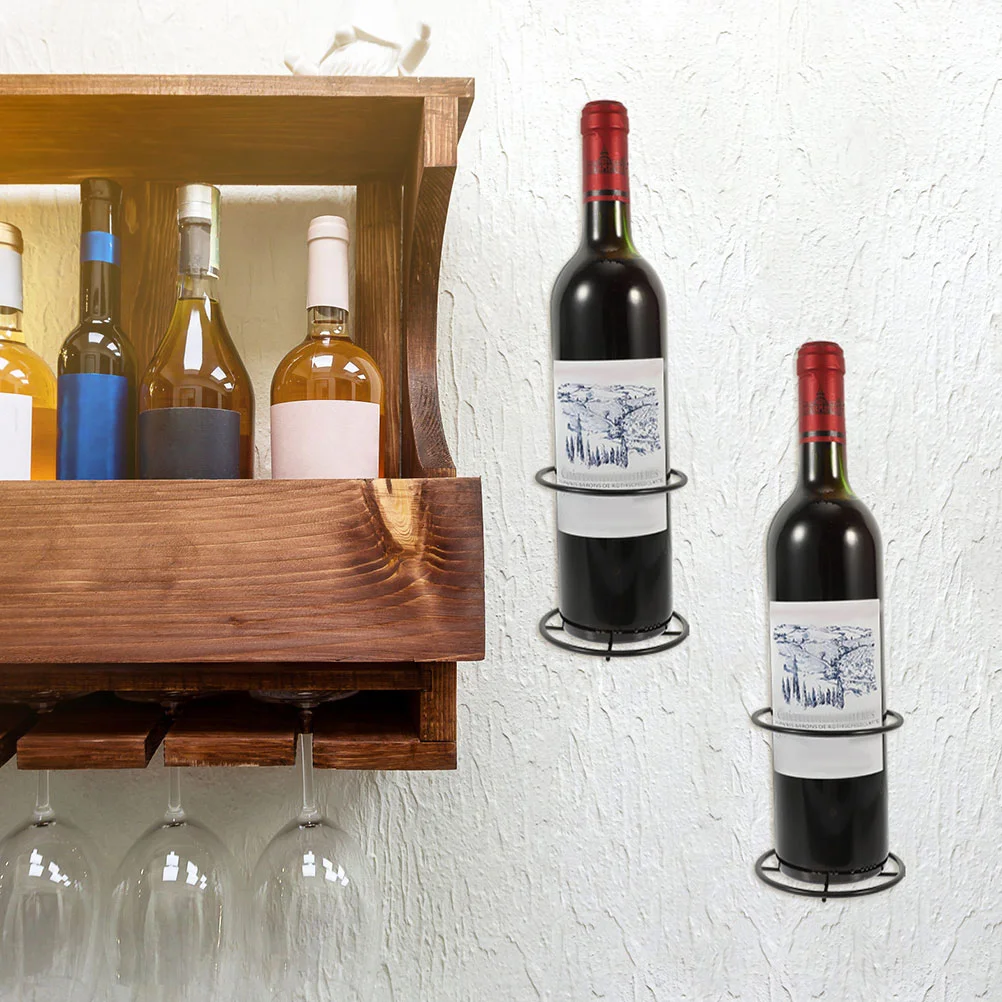 Wall Mounted Rack Racks for Display Free Standing Bottle Home Single Hanging