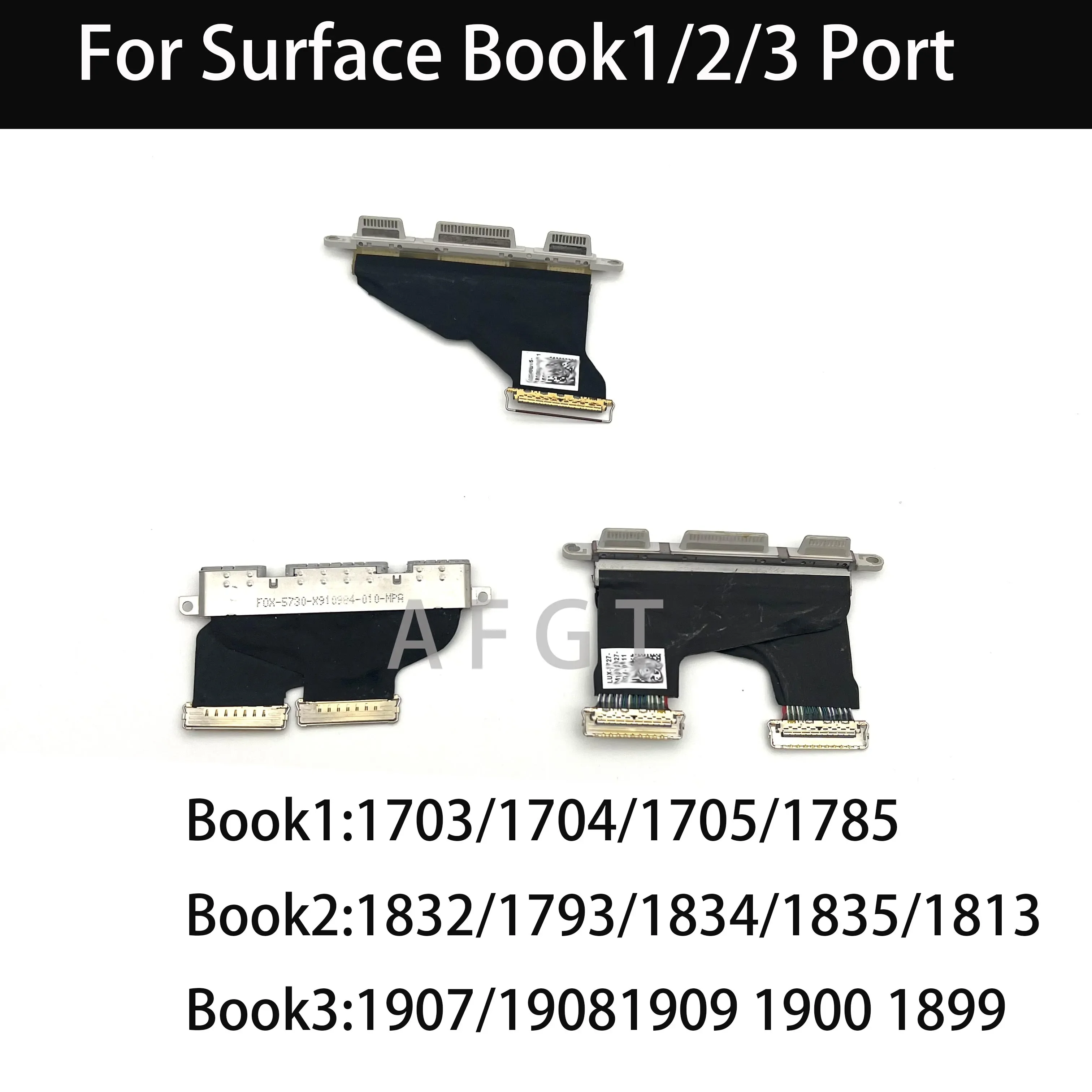 

For Microsoft Surface Book1/2/3 1703 1832 1813 1705 1835 Charging Interface Single Row Double Row Charging Male Port Tail Plug