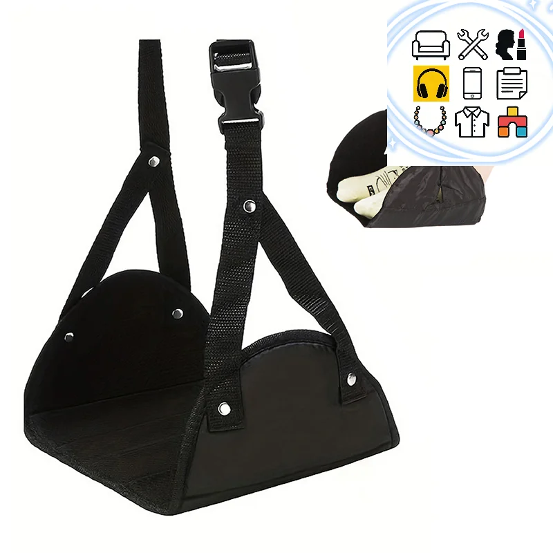 1PC Adjustable Height Foot Rest Airplane Footrest High Quality Foam Portable Travel Footrest Carry-On Foot Rest