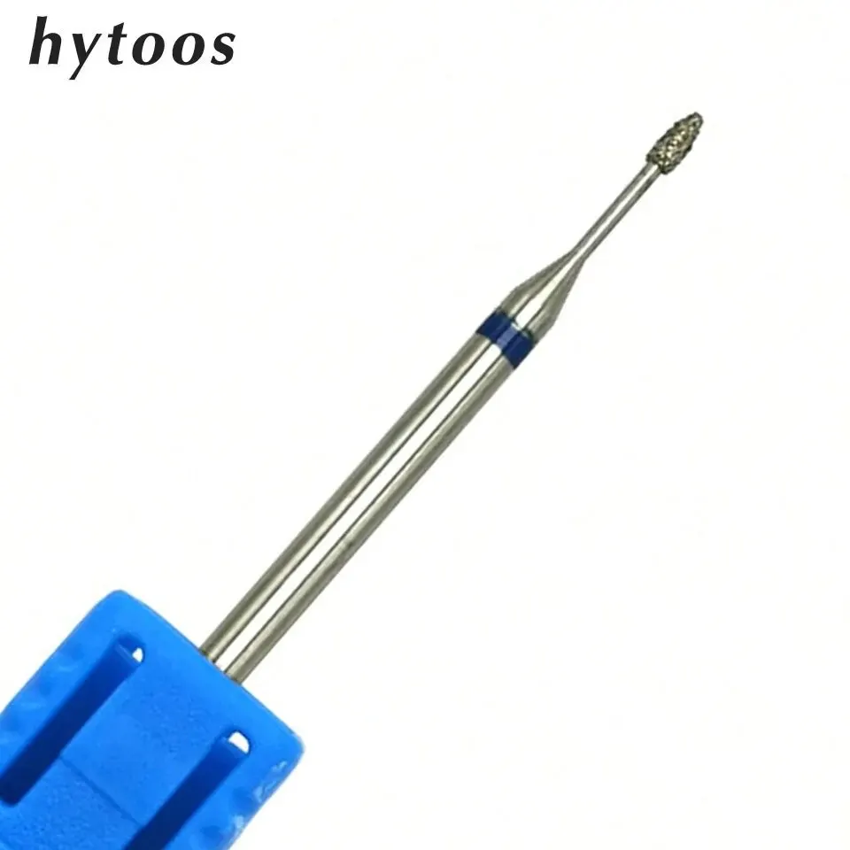 HYTOOS Russian Diamond Nail Drill Bit, Barrel Cuticle Burr, Electric Manicure Drills Accessories Supplier, 3.7*3.7mm