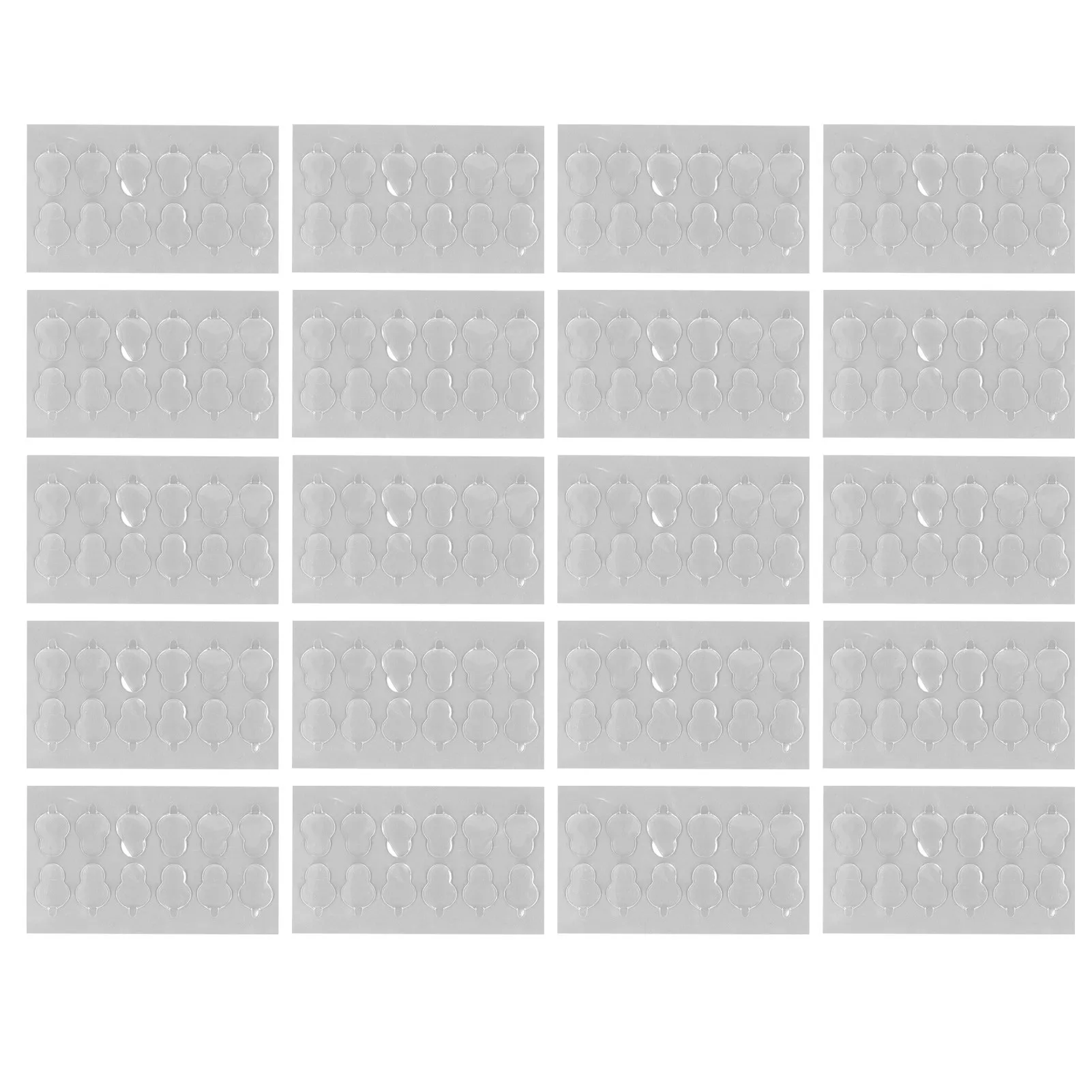 240Pcs Clear Adhesive Tape Acrylic Glue 18mmx14mmx1.5mm Removable Clear Glue Sticky Putty
