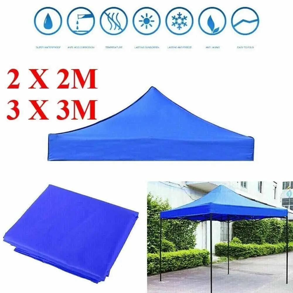 420D Waterproof Oxford Cloth Canopy Top Replacement Garden BBQ Gazebo Top Cover Cloth Tent Shelters Canopy Roof Replacement