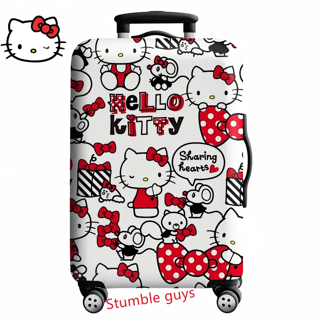 

Anime Kawaii Hello Kitty Luggage Cover Fits 18-32 Inch Suitcases Travel Protector