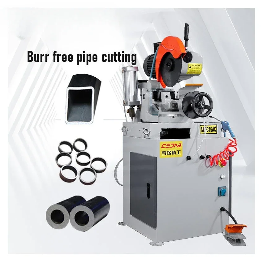 Electric pneumatic multifunctional 45 degree 275 fully semi-automatic round pipe cutting machine 315 cutting machine