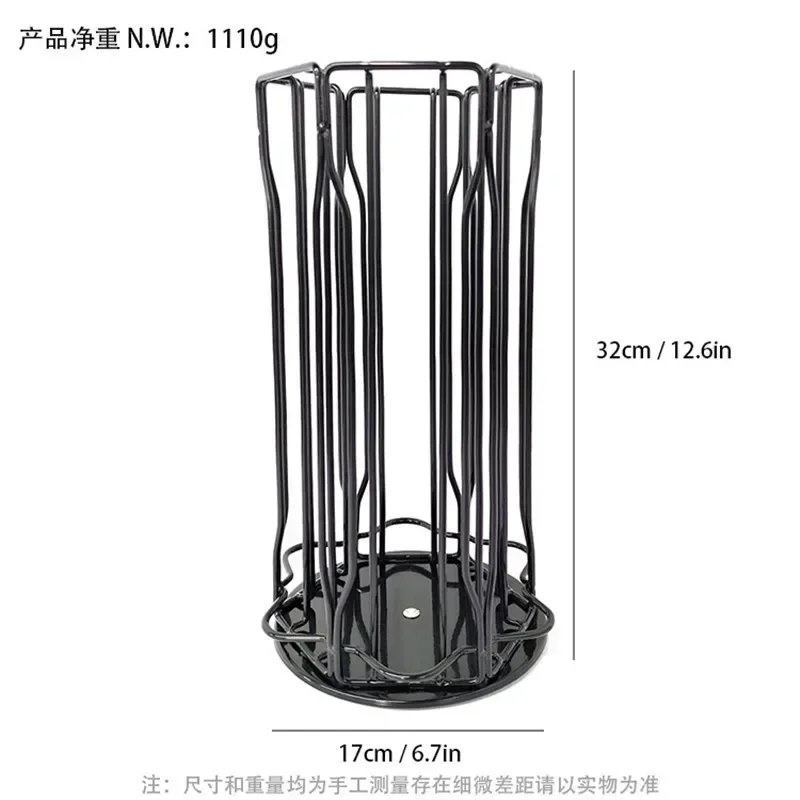 Shelves Rack Pcs Vertuoline 30 Pod Holder Vertuo Stand Tower Capsule Coffee Pods Rotatable Storage