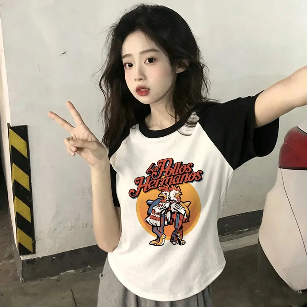 Breaking Bad Los Pollos Hermanos t shirt femme japanese meme grunge funny emo shirt clearance sales kawaii party jojifuku