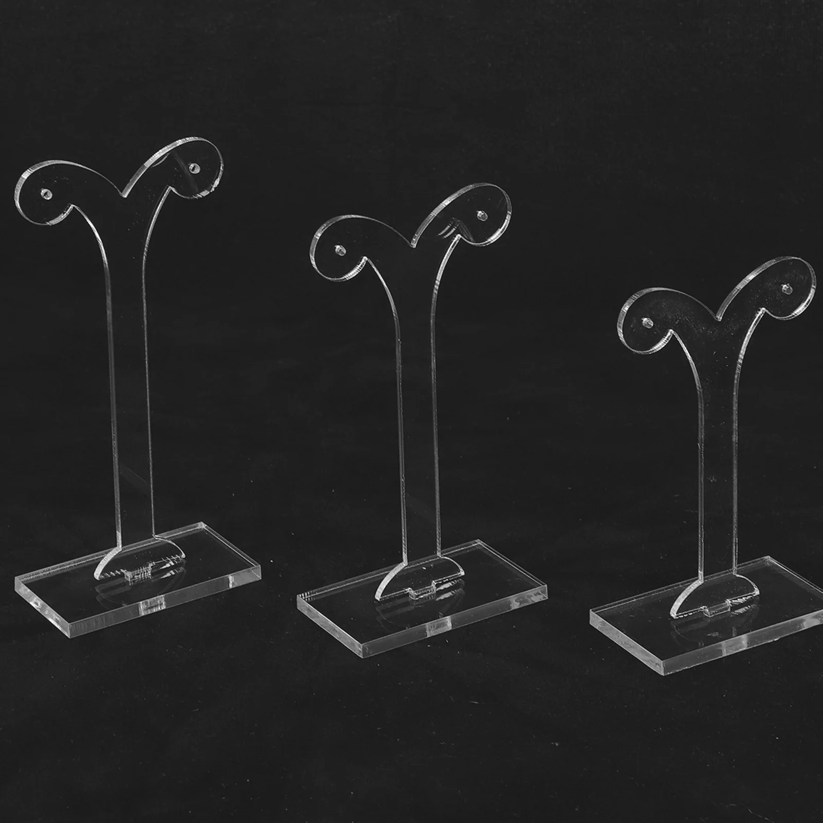 

3 шт. стеллажи для демонстрации сережек в форме рост, акриловый держатель для сережек, настольный органайзер, полка для хранения ювелирных изделий, подставка