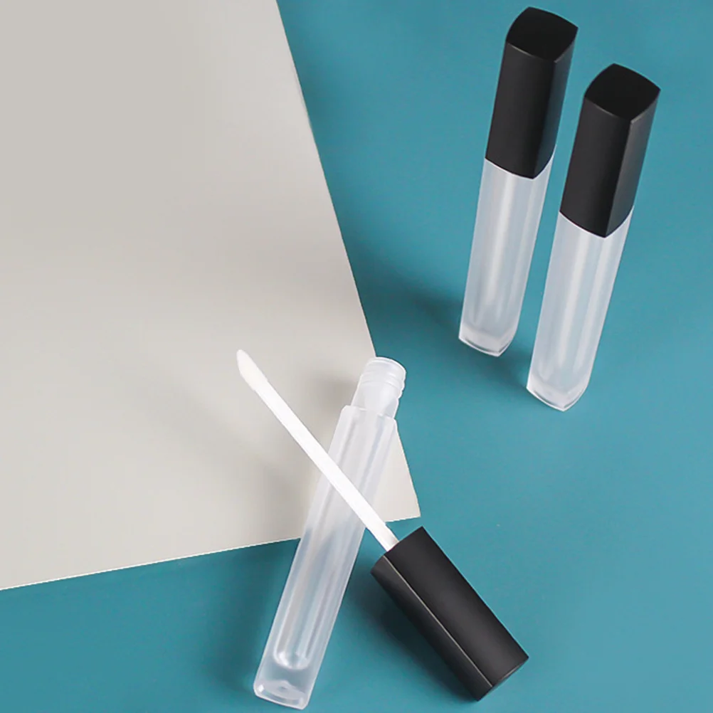 10Pcs Empty Lip Gloss Bottles 4.5ml Transparent Mini Tubes Durable Portable Makeup Containers Travel Use Lip Gloss Bottles