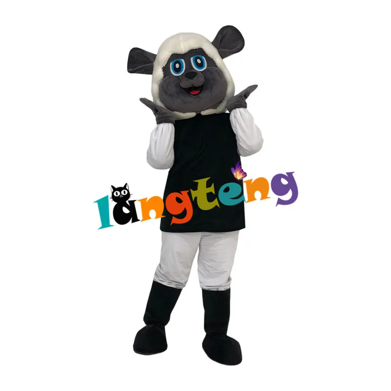 

1102 Black sheep Mascot Costume Cosplay Fancy Dress Stuffed Suit Cartoon