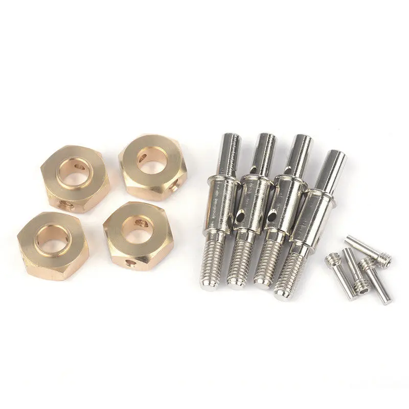 Parts for CROSSRC EMO 1:8 Series Crawler Cars Original Size Connector Set Universal Brass Upgrade Parts for Toy Cars