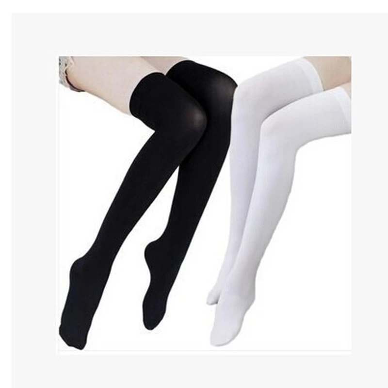 JK Japanese knee socks (women's Korean version) medium high tube socks (non slip half velvet white silk socks) college style