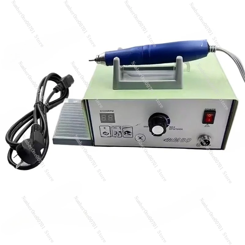 High Speed 70000/90000RPM Brushless Motor Micromotor Polishing Machine with Handpiece Jewellery Engraving Micromotor