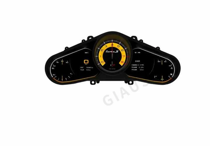 L Digital Cluster Virtual Cockpit For Porsche Cayenne 2010-2017 Car Multimedia Player Odometer Dashboard Speed Meter Screen 12.3