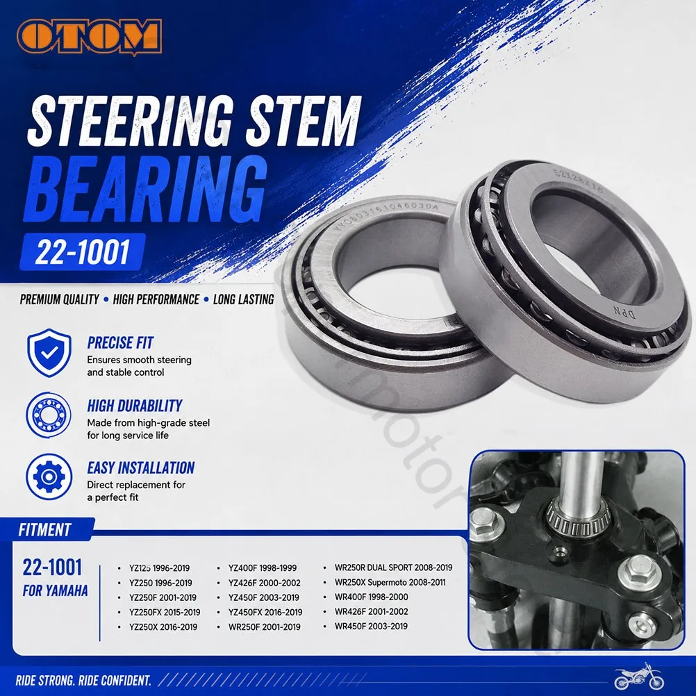 1996-2023 For YAMAHA Motorcycle Steering Stem Bearing Tapered Roller YZ125 YZ250F YZ250FX YZ450F YZ450FX WR250F WR450F WR400F