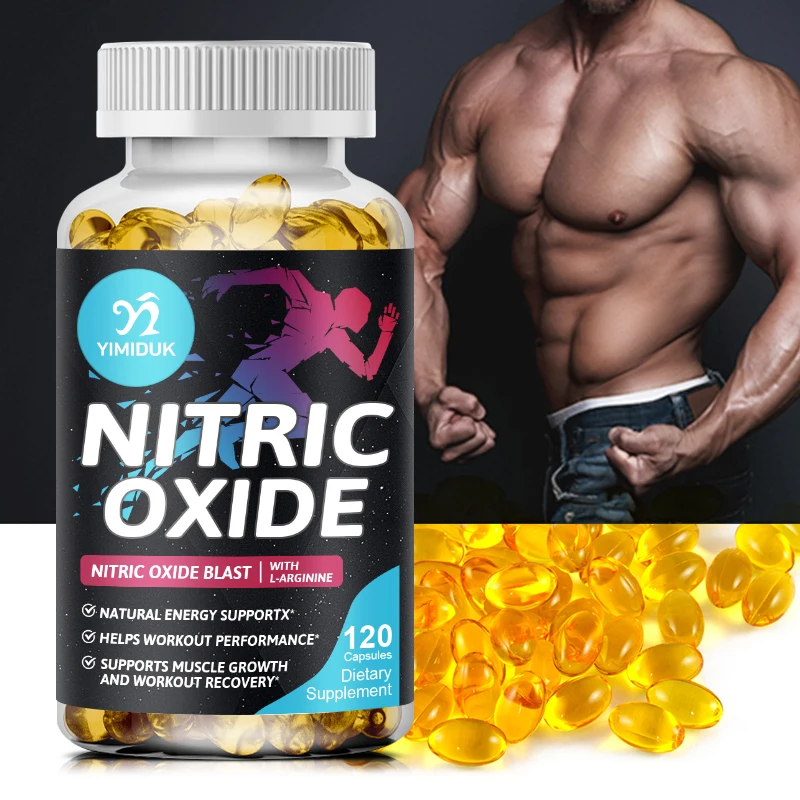 Buy 2 Get 2 Free! Nitric Oxide Booster Capsules, Support Healthy Blood Pressure & Cardiovascular Health, Healthy Cholesterol