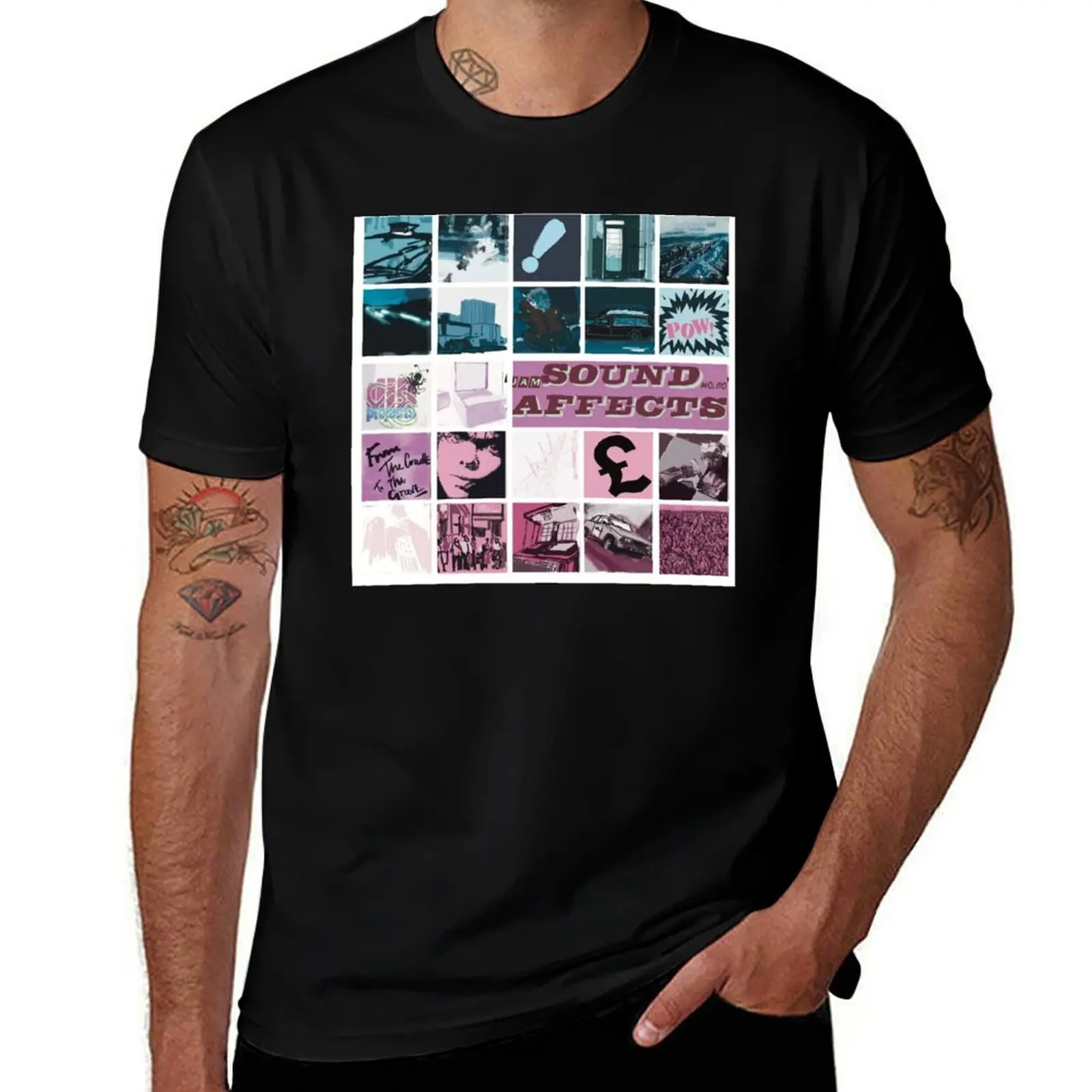 Sound Affects T-Shirt Non-Shrink Basic Cotton T-Shirt