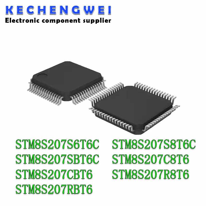 1pcs/lot STM8S207S6T6C STM8S207S8T6C STM8S207SBT6C STM8S207C8T6 STM8S207CBT6 STM8S207R8T6 STM8S207RBT6 LQFP44 48 64 New IC