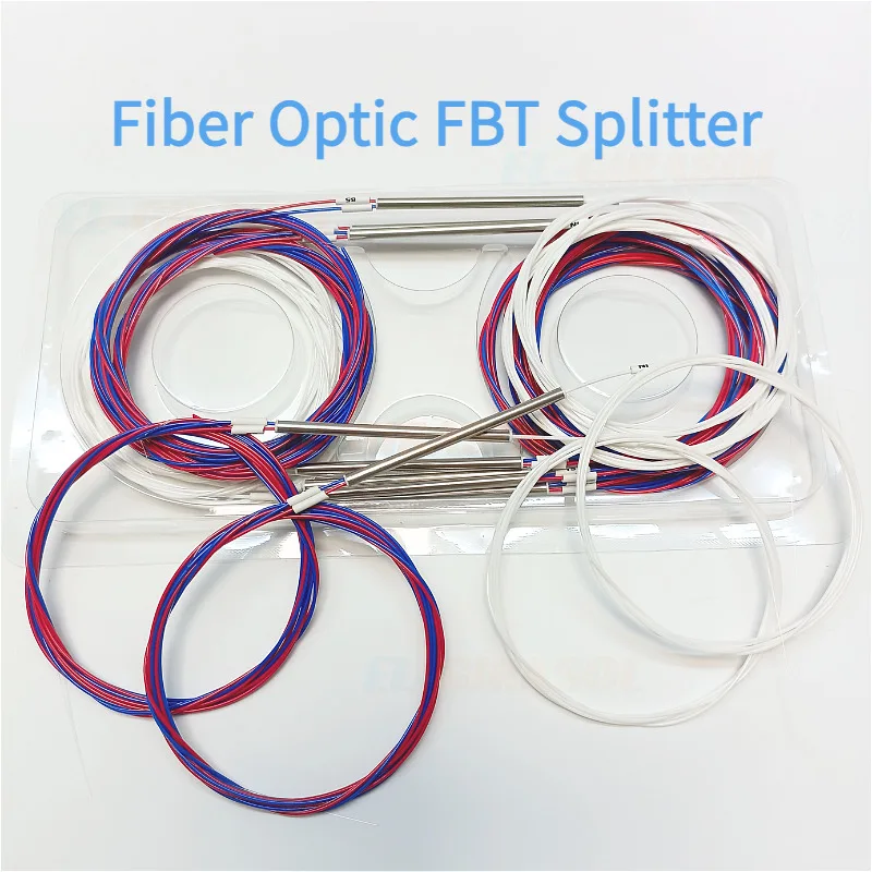 

20pcs Fiber Optic FBT Splitter Different Types 1x2 0.9mm Unbalanced Coupler FBT Splitter Without Connector Fiber Splitter Ratio