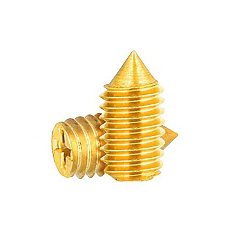 

Brass Point Set Screw for Fine Adjustment and Anti Slip Fixing in Precision Assembly Cross Slot M2 M2.5 M3