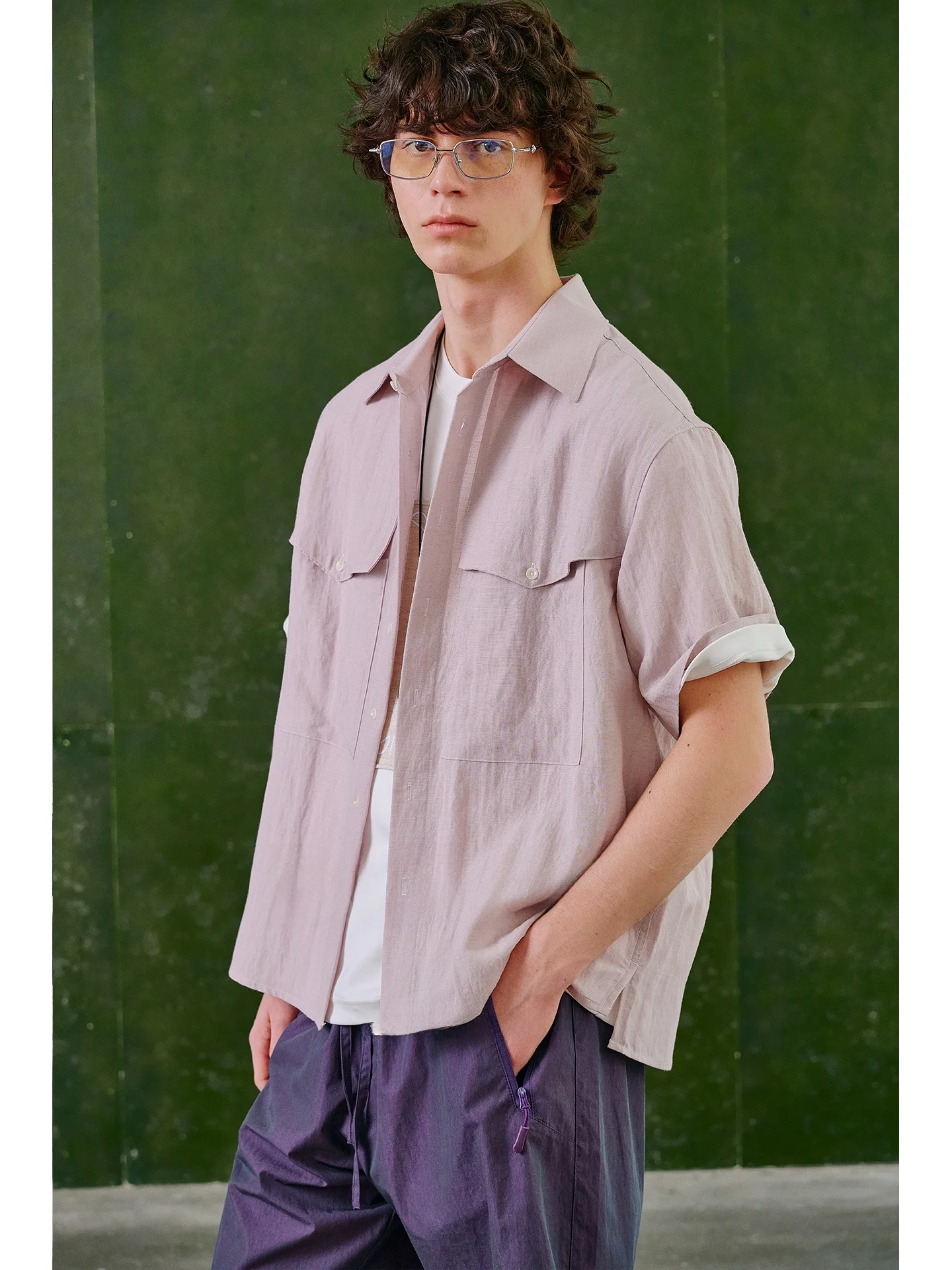 

Мужская повседневная льняная рабочая рубашка DUUKS с коротким рукавом, легкая летняя верхняя одежда, рубашка с полурукавом, дышащая, удобная посадка